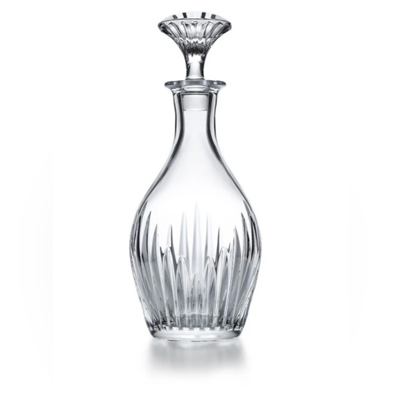 BACCARAT FRANCE 'MASSENA' Crystal Decanter Handcrafted, 11.25" Tall & 30 Ounces - Picture 1 of 14